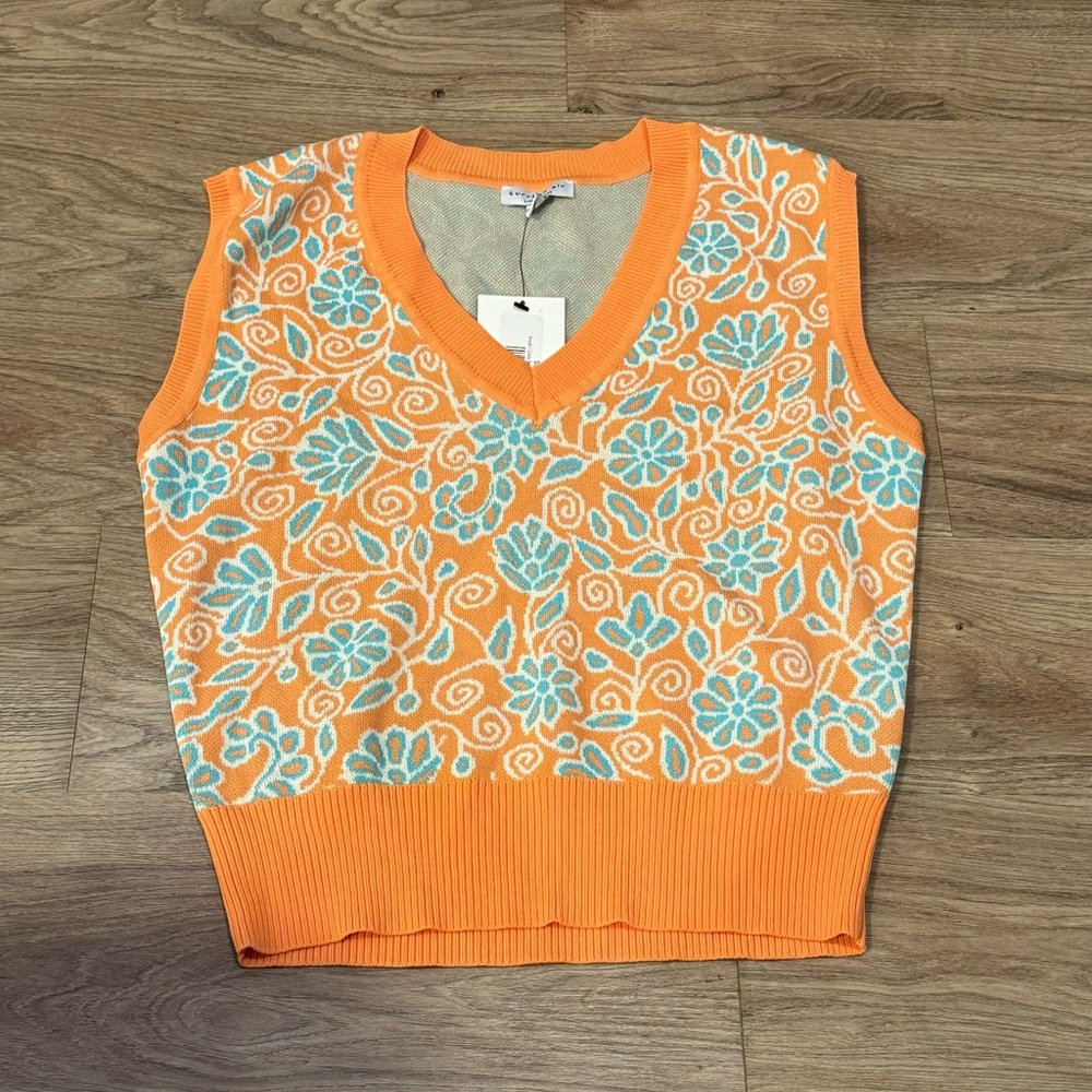 Orange Sweater Top